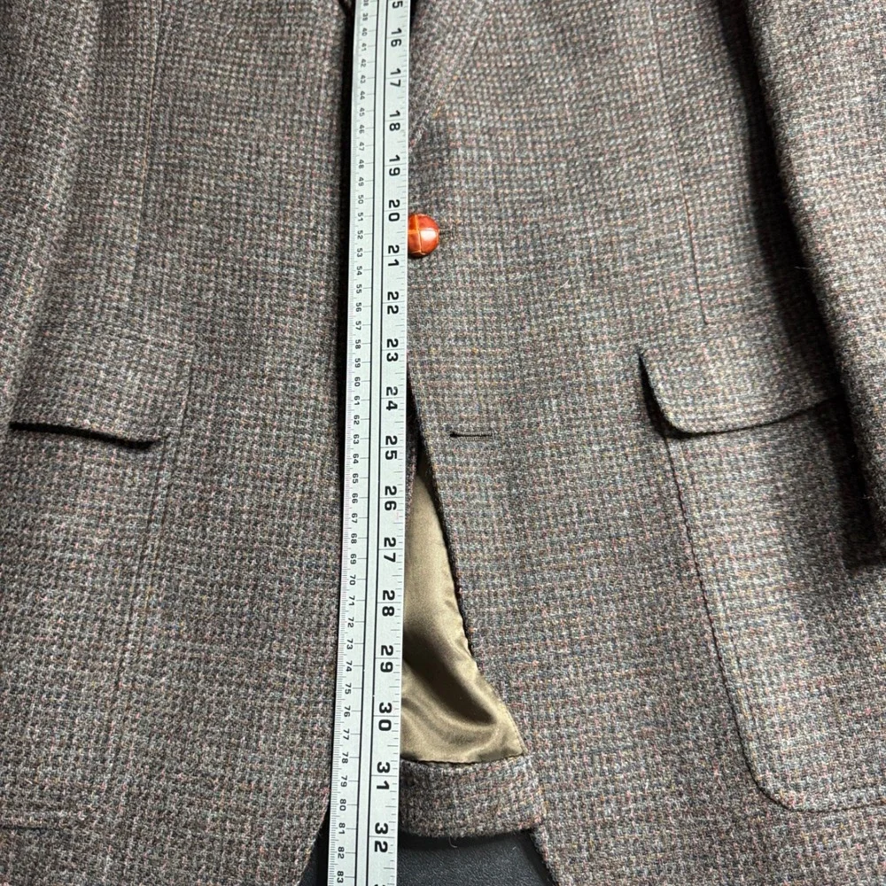 Austin Reed Regent Street Mens‎ 42L Brown Blazer Elbow Patches Tailored USA